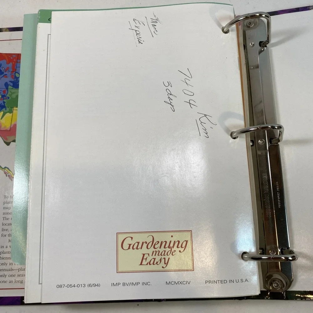 Gardening‎ Made Easy Step-By-Step To A Beautiful Garden Binder 1-12 144 Cards